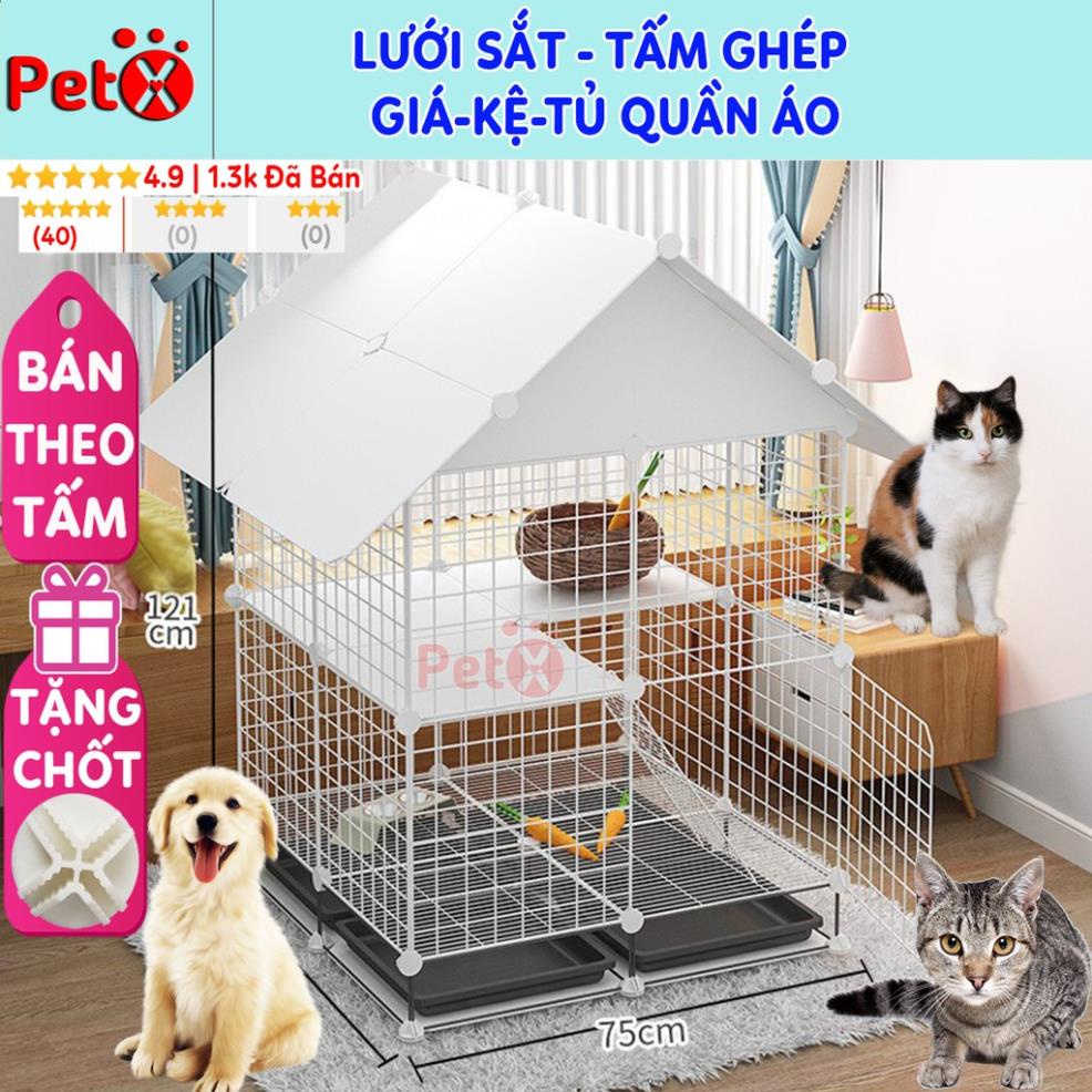 Chuồng quây chó mèo thú cưng lắp ghép bằng tấm lưới sắt thép bán sỉ lẻ theo miếng