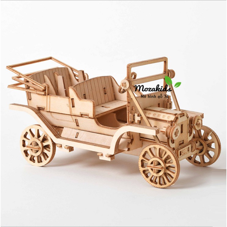 Đồ chơi lắp ráp gỗ 3D Mô hình Ô tô cổ Classic Car