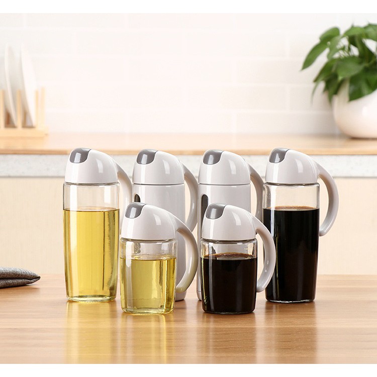 Bình đựng nước chấm ,dầu ăn thân thủy tinh - SSGP - 20.5x6.5cm 376g 500ml | BigBuy360 - bigbuy360.vn