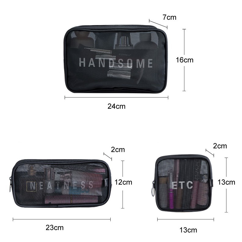Bộ túi đựng mỹ phẩm tiện ích KMC02