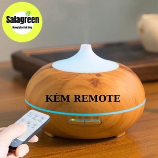 Máy Khuếch Tán Tinh Dầu Bí Ngô 550ml Phun Sương Đuổi Muỗi An Toàn Kèm Remote