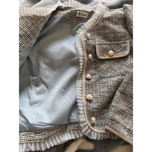 Áo Dạ Tweed Phong Cách Tiểu Thư Thu Đông Sang Chảnh_ Hàng Order