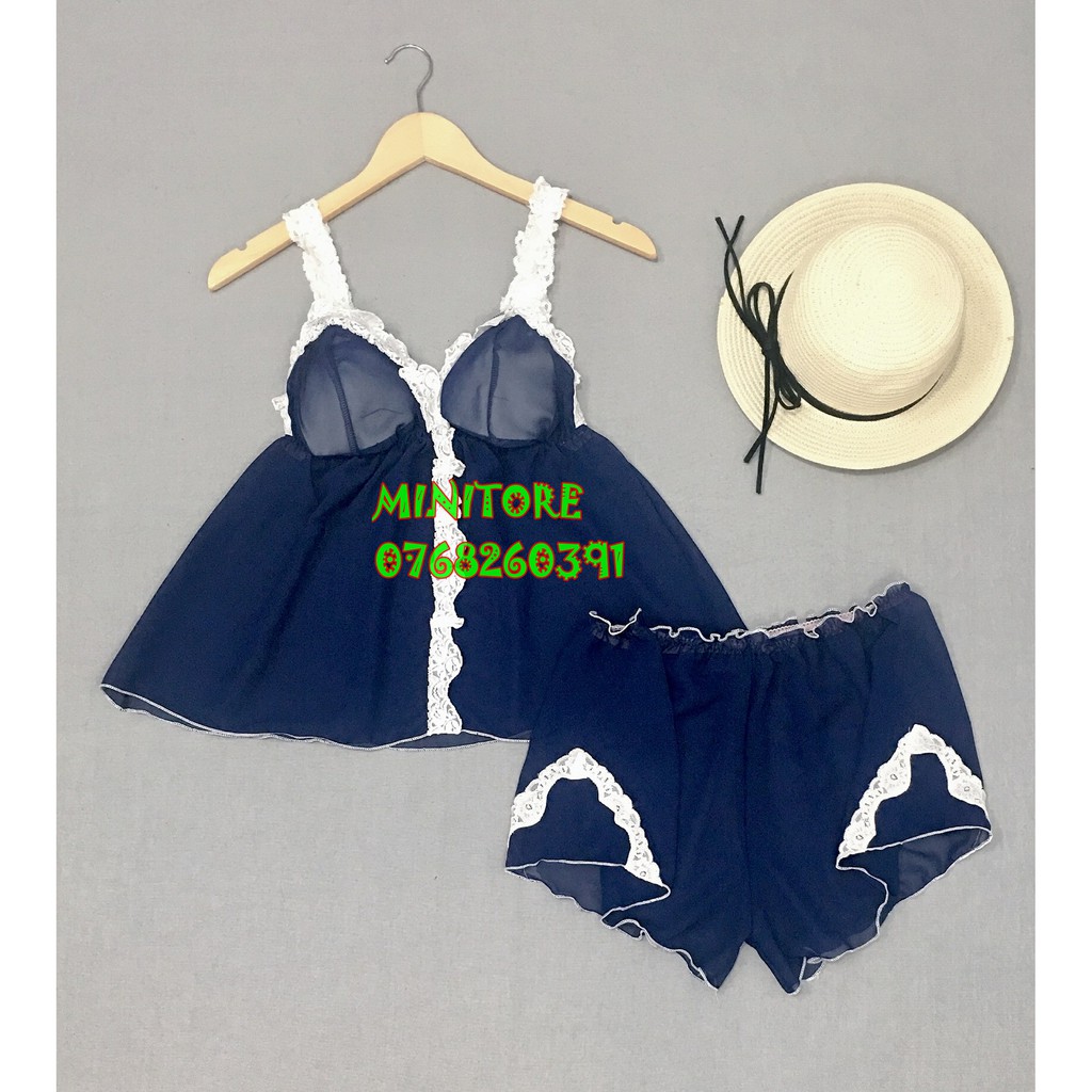 [SIZE 60-90KG] BỘ VOAN DỄ THƯƠNG BIGSIZE CÓ MÚT PHỐI REN GIỮA, VOAN MỊN MÁT MỎNG GỢI CẢM - Bigsize ren giữa | BigBuy360 - bigbuy360.vn