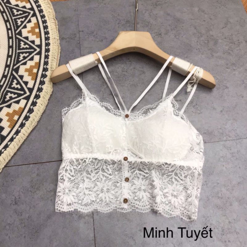 Áo bra ren dây chéo ngực QC