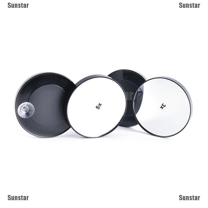 (hàng Mới Về) Gương Trang Điểm Phóng To 1x 3 / 5 / 10 / 15x Có Giác Hút