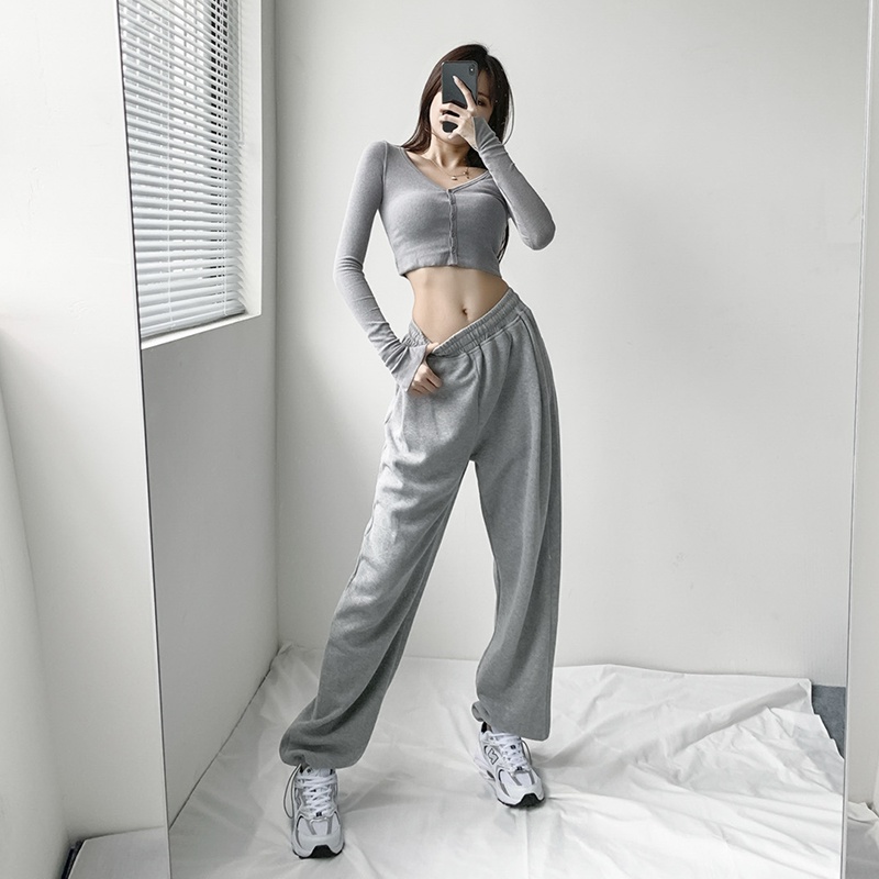 Quần nỉ da cá sweatpants dây rút dẹt bó ống nam nữ mặc thoáng mát không nóng,khó nhàu dễ vận động