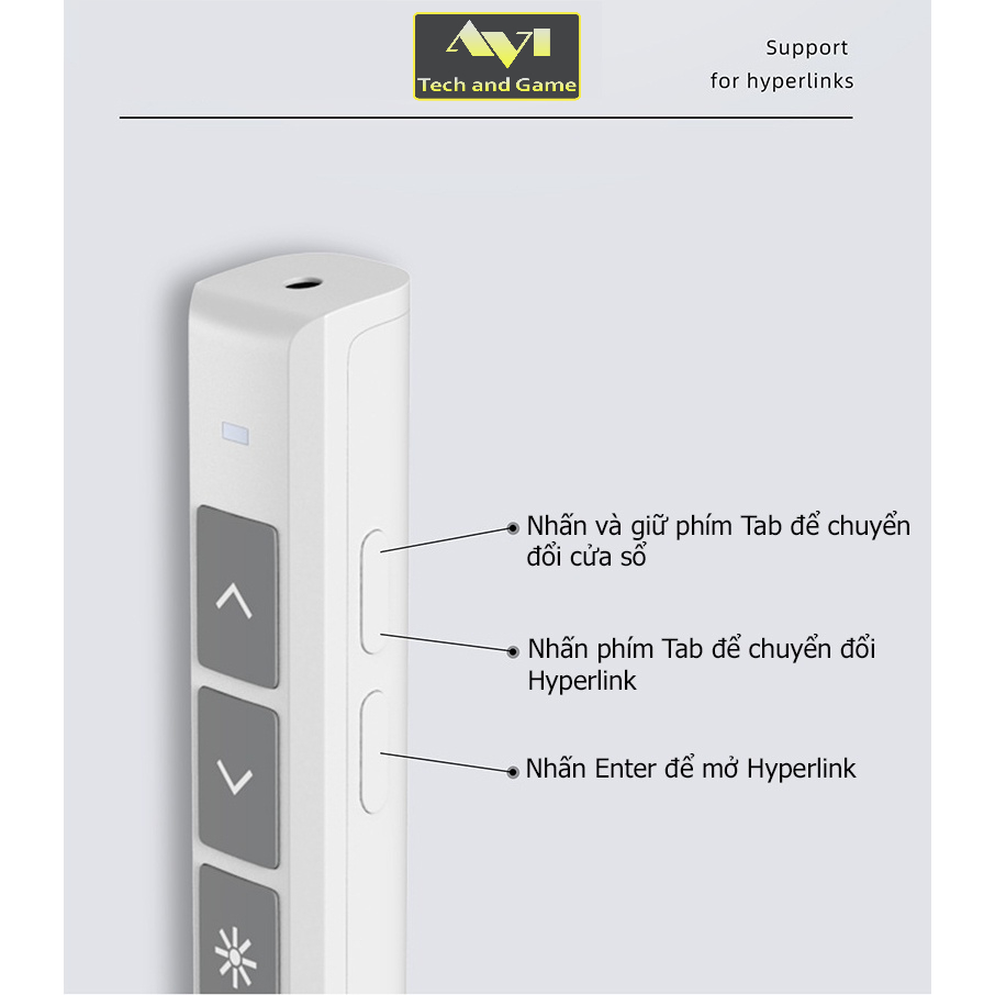 Bút trình chiếu thuyết trình không dây pin sạc Skycolor T230 USB 2.4GHz Điều khiển từ xa