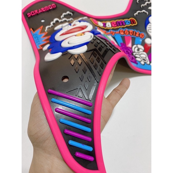 Thảm xe Scoopy hình Doreamon Stitch, thảm để chân xe máy, thảm lót sàn xe Scoopy