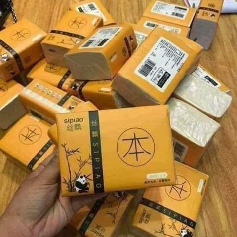 COMBO 20 Gói Giấy Ăn Gấu Trúc SIPAO Siêu Dai 1 Gói 300 Tờ (COMBO 20 GÓI)