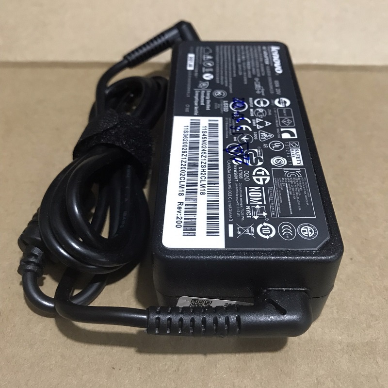Sạc laptop lenovo 20v-3.25a/ sạc máy tính lenovo chân tròn nhỏ loại tốt tặng kèm dây nguồn