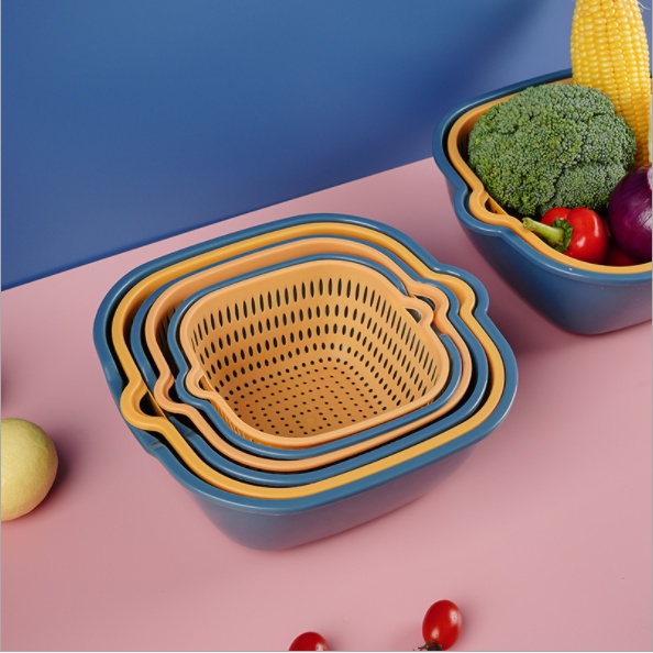 Set 6 món rổ kèm chậu nhựa cao cấp 2022