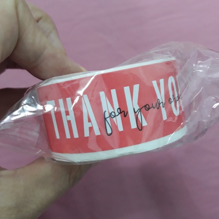 Cuộn 120 tem giấy dán nhãn cảm ơn xinh xắn sticker thank you