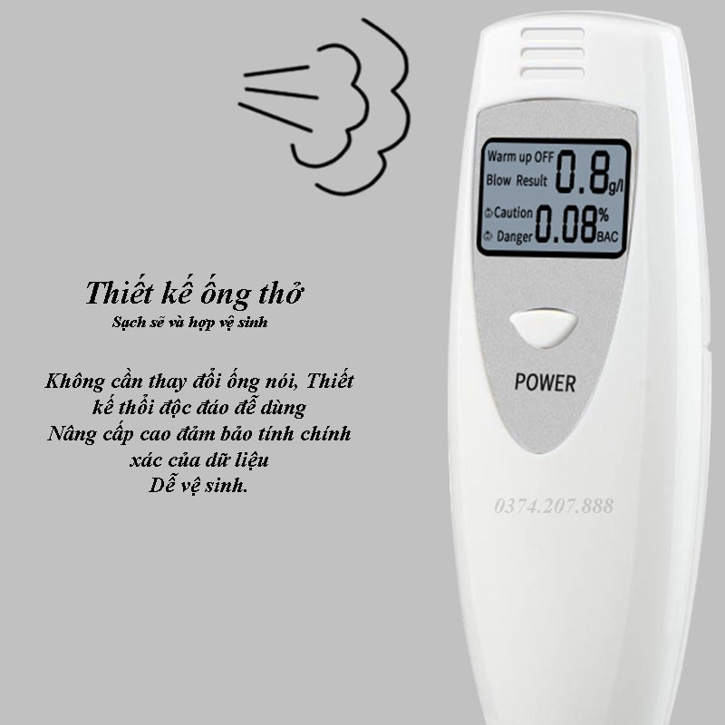 Máy đo nồng độ cồn trong hơi thở, kiểm tra nồng độ cồn chính xác