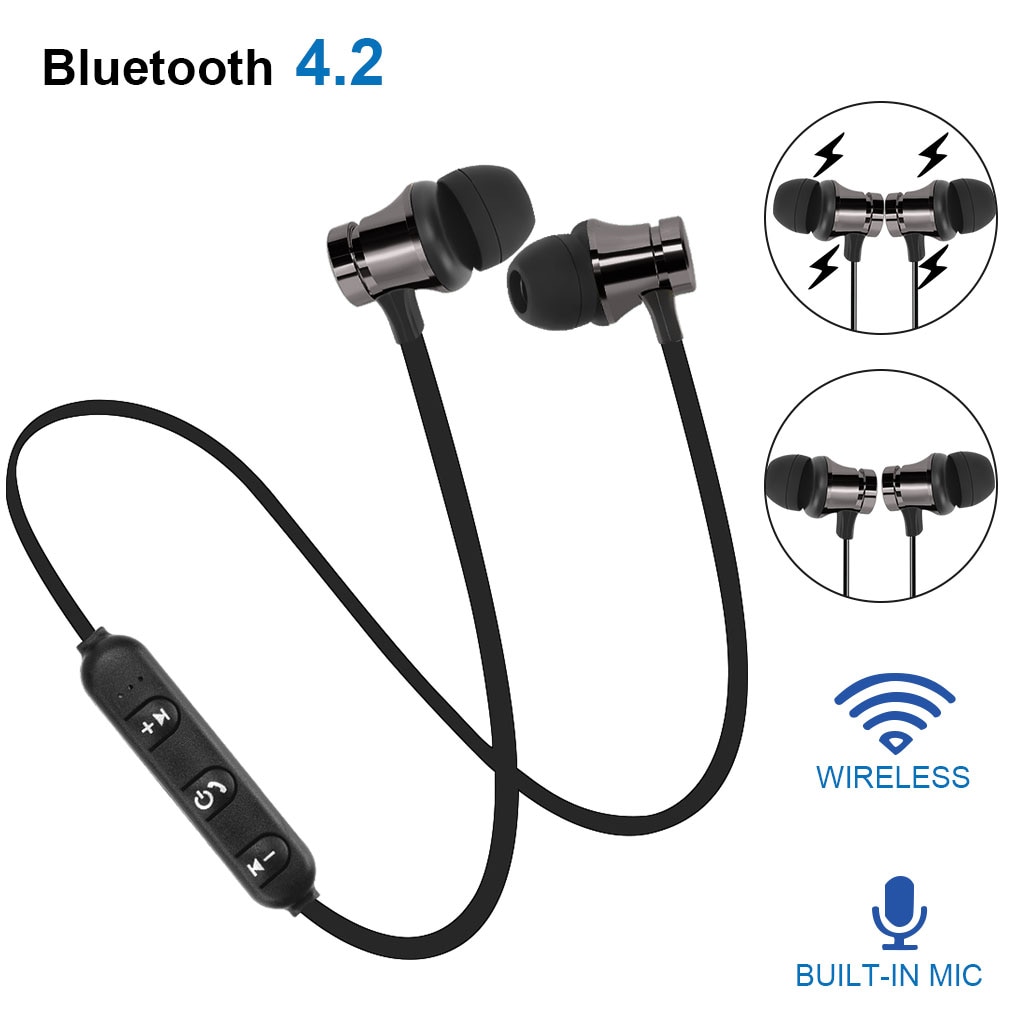 Tai Nghe Nhét Tai Xt11 Bluetooth 4.2 Chống Ồn Có Micro Tiện Dụng