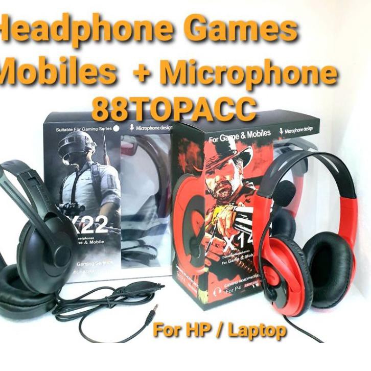 Tai Nghe Chụp Tai Kèm Mic Chơi Game X5 / X22 Pro / X14 Gf6 | BigBuy360 - bigbuy360.vn
