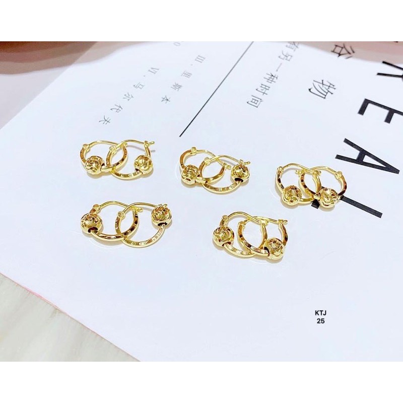 Bông Tai Bi Vàng Cho Bé yêu - Trang sức Vàng Bạc Hoà Thảo HTJ