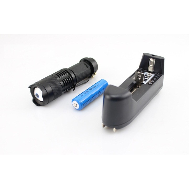 Combo đèn pin sạc CREE Q5 ULTRAFIRE