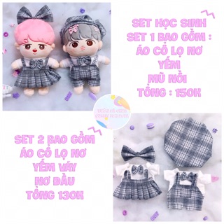 SET ĐỒ ĐÔI CHO DOLL 20 cm
