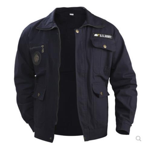Áo Khoác Phi Công Baju Lelaki Phong Cách Quân Đội Cho Nam