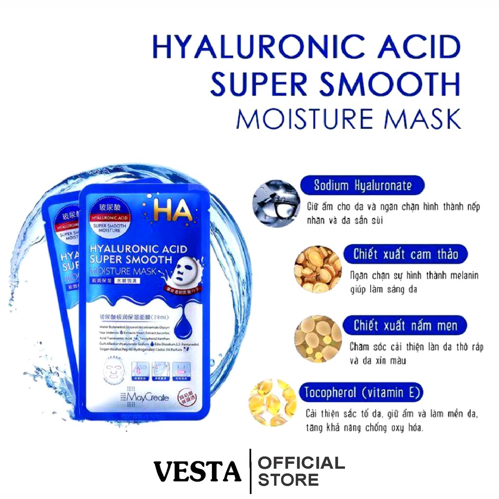 Mặt nạ ha maycreate mask giấy dưỡng ẩm trắng sáng da 28ml | BigBuy360 - bigbuy360.vn
