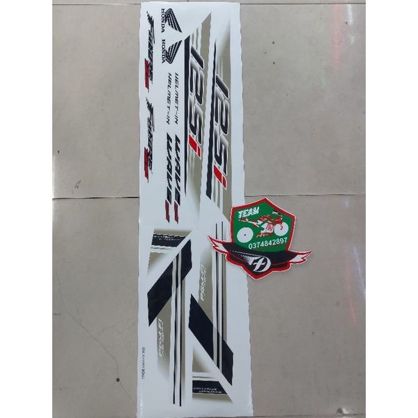 Tem xe wave 125i - Future 125i . Tem rời cao cấp 3 lớp bóng