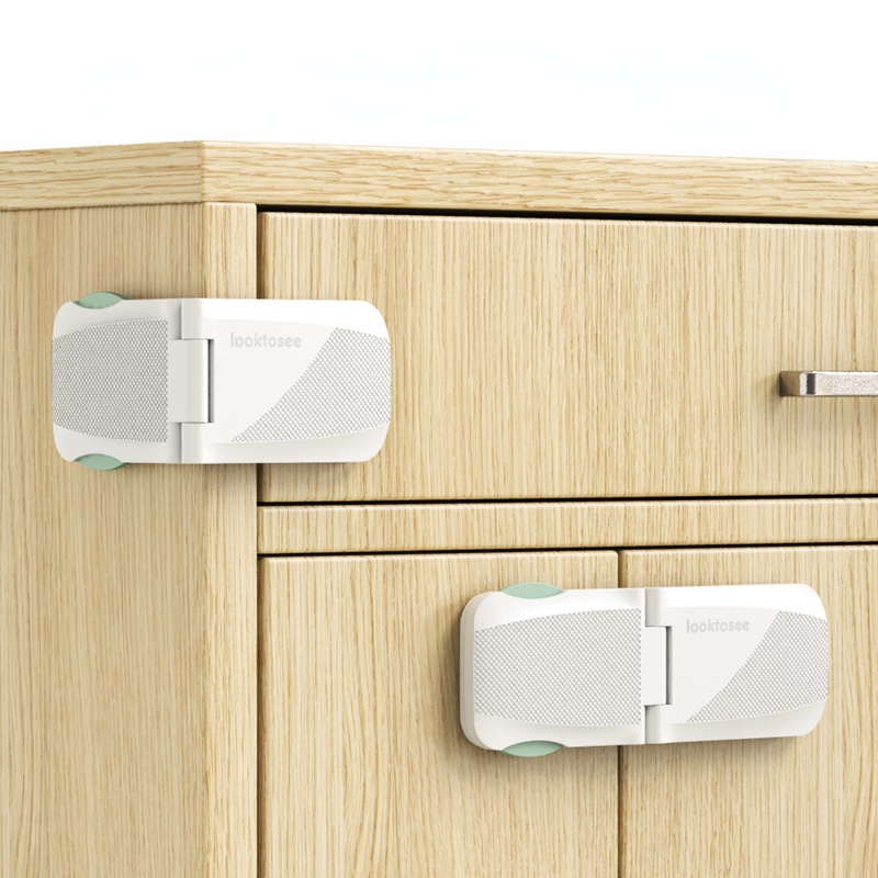 Khóa Cửa Tủ Đa Năng Góc Vuông Bảo Vệ An Toàn Cho Bé