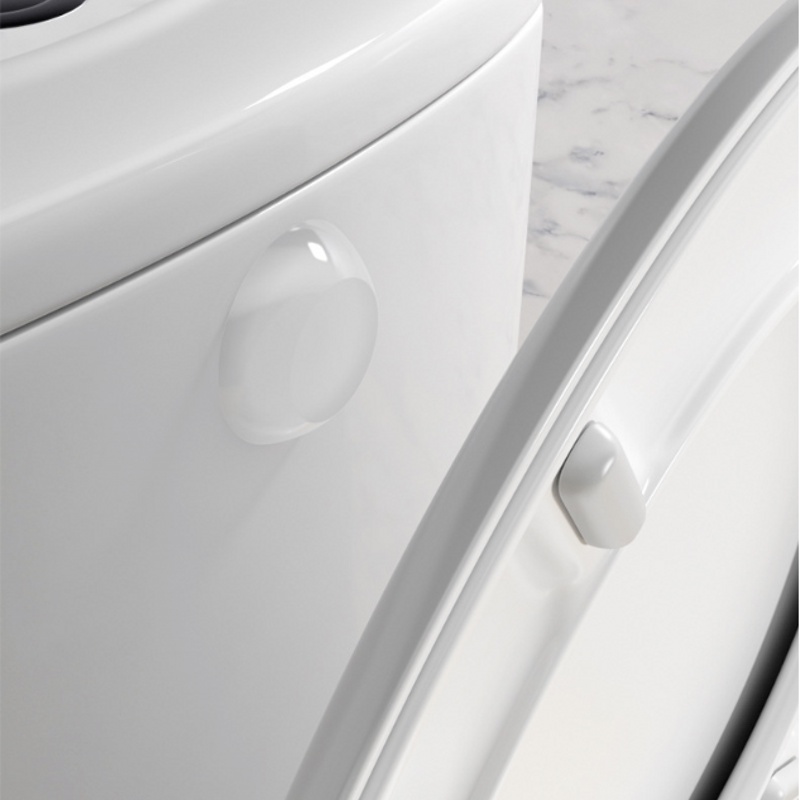 Set 6 miếng đệm cao su silicon trong suốt hình tròn gắn tường giảm tiếng ồn bảo vệ tay cầm cửa