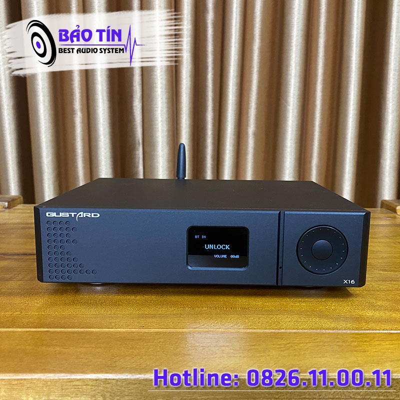Bộ giải mã âm thanh DAC Gustard X16 2x ES9068AS/ MQA Bluetooth 5.0/ 32bit 768kHz DSD512 tặng dây OTG