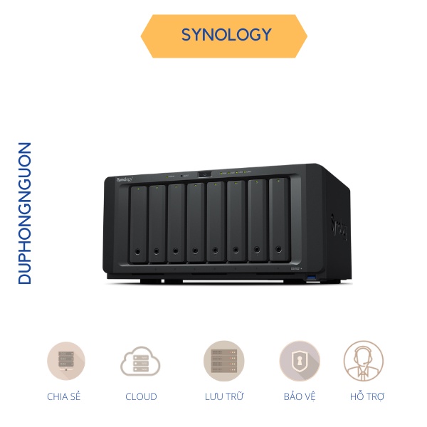 Thiết bị lưu trữ ổ cứng mạng NAS Synology DS1821+ - Hàng chính hãng thumbnail