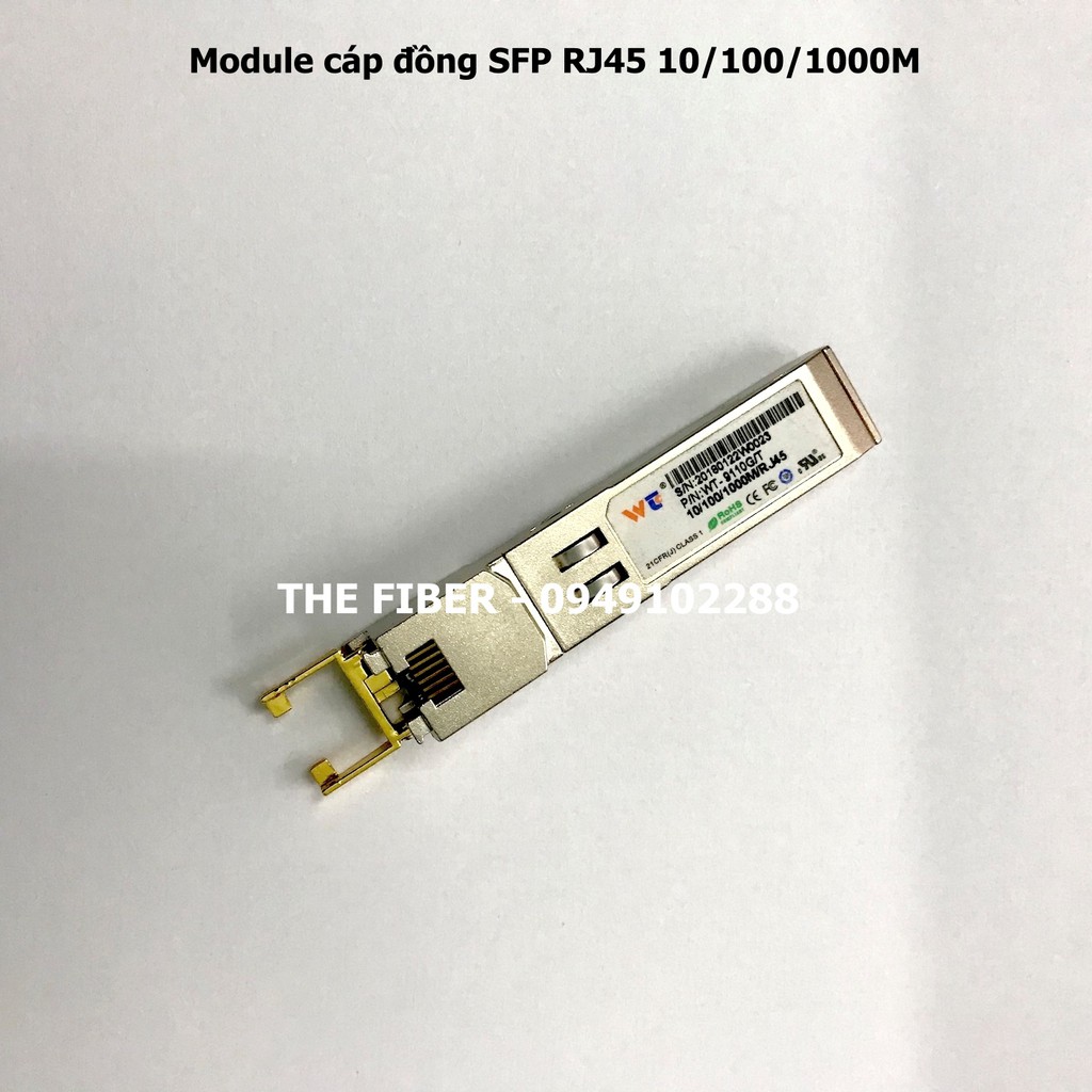 Module cáp đồng SFP RJ45 10/100/1000M