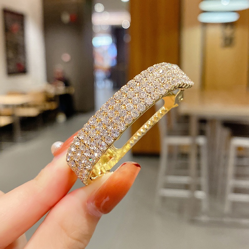 Kẹp tóc đính đá kiểu dáng thời trang cho nữ