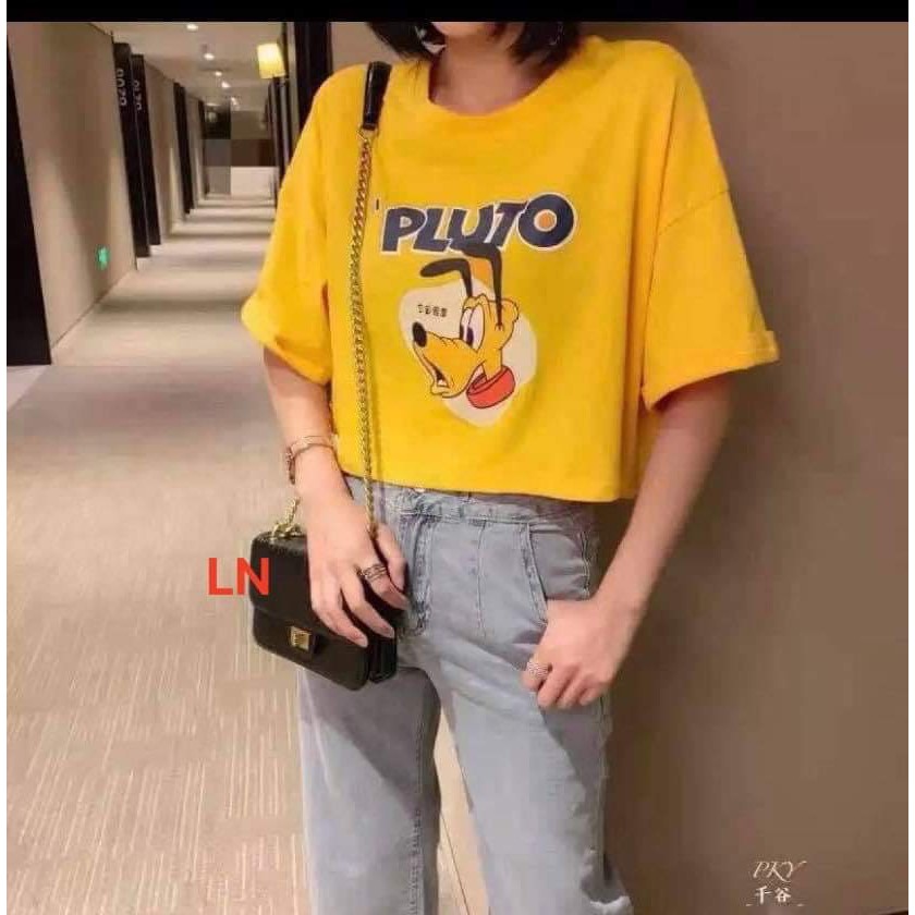 Áo croptop chó Pluto