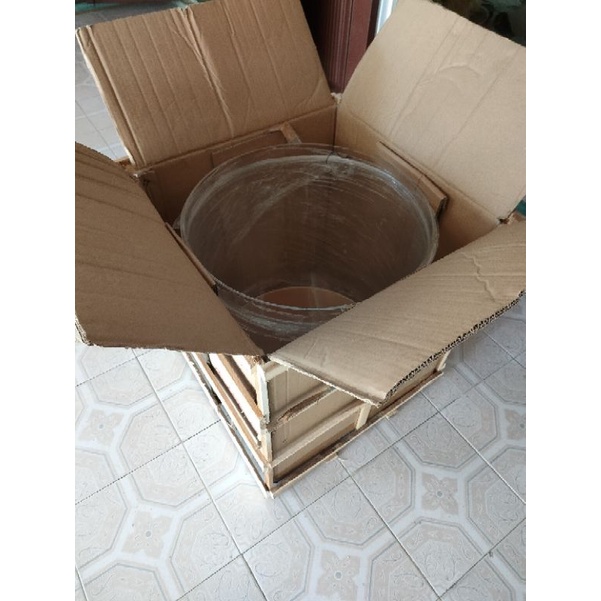 Hồ trụ acrylic trong suốt 300/450/500 mm, ống nhựa siêu trong acrylic tube.vn