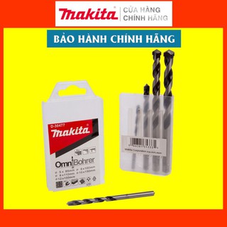 [Chính Hãng] Bộ Mũi Khoan Bê Tông Chuôi Tròn Makita D-30477 - Khoan Kim Loại, Gỗ, Tường - Mũi 5,6,8,10,12 Mm