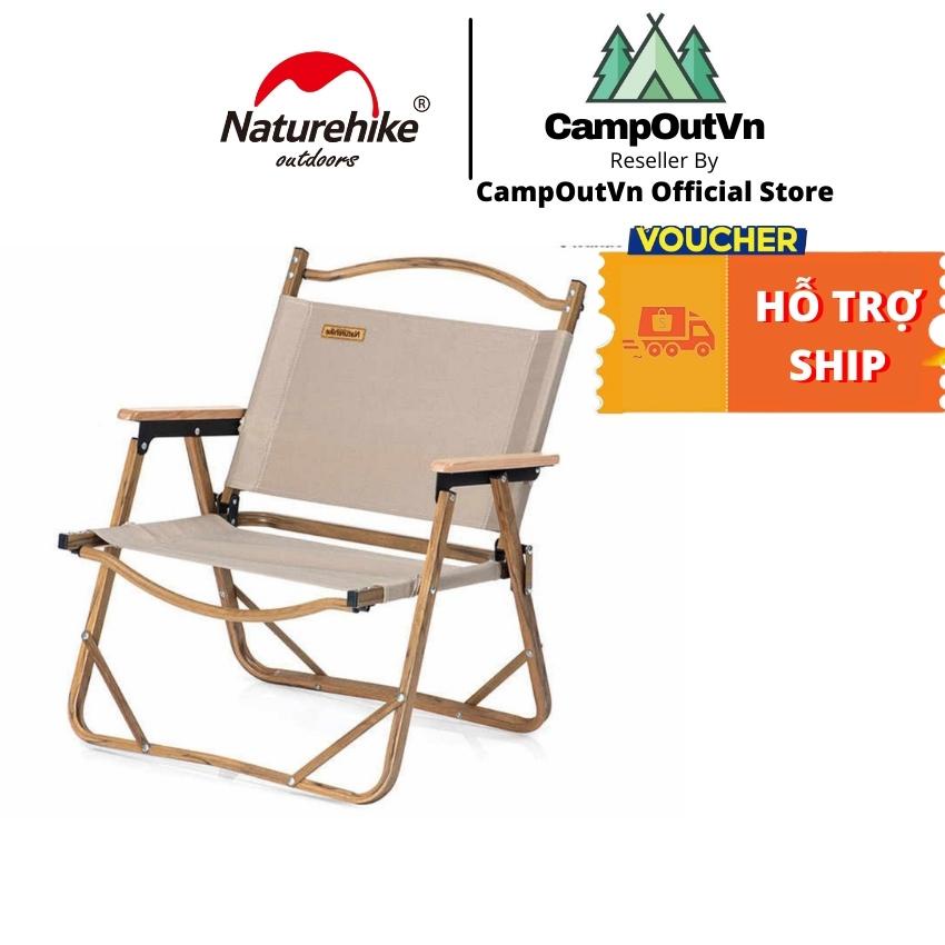 Ghế cắm trại naturehike campoutvn naturehike ghế cắm trại du lịch dã ngoại ghế gấp gọn lưng tựa A039