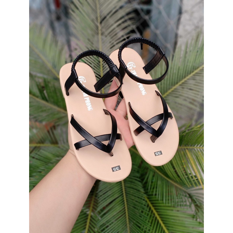 GIÀY SANDAL NỮ ĐẾ BỆT CHỮ A có size từ 35-41