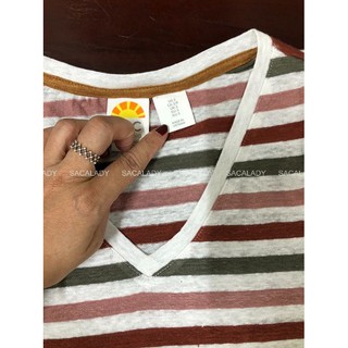 Áo Linen C&C Sọc Tứ Sắc - 3143
