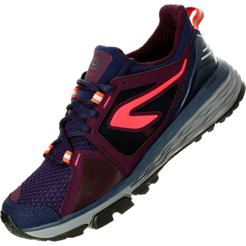 Giày chạy bộ Decathlon run comfort grip cho nữ - đỏ bordeaux size 40