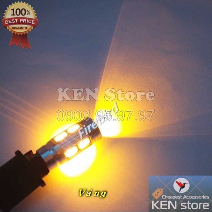 Bóng LED T10 đèn xi nhan, đèn demi xe máy ô tô 10 chip smd 5730