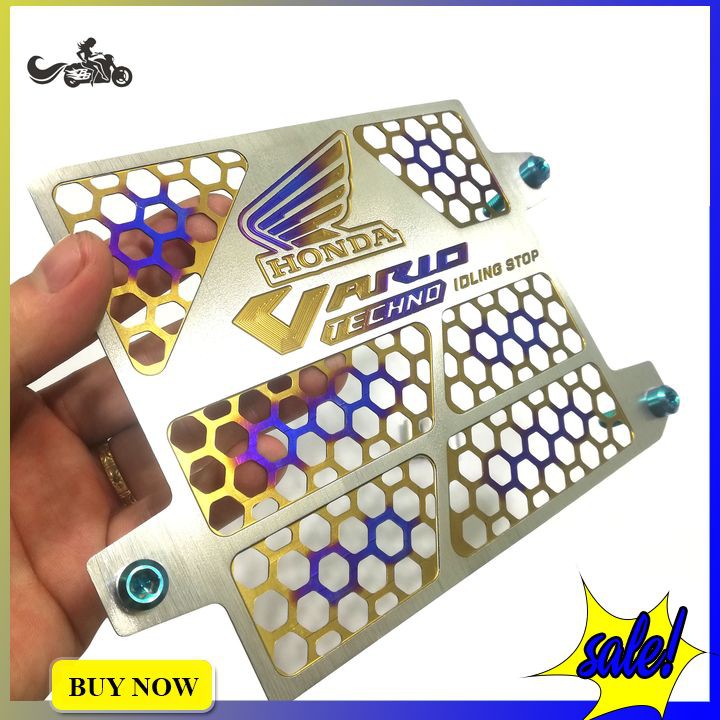 Che két nước Vario kiểu tổ ong đẹp độc lạ bán kèm ốc GR5 (3 ốc 6li40 đầu trụ)