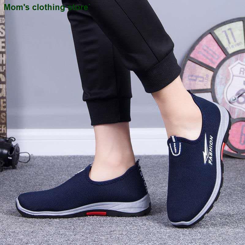Giày Vải Leo Núi Đế Chống Trượt Cho Nam Trung Niên