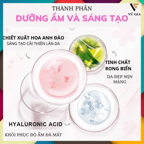 Mặt Nạ, Mặt Nạ Ngủ Hoa Anh Đào LAIKOU 15 Gói Dưỡng Ẩm Trắng Da Giảm Đốm Mụn Giúp Đều Màu Da Một Cách Tự Nhiên