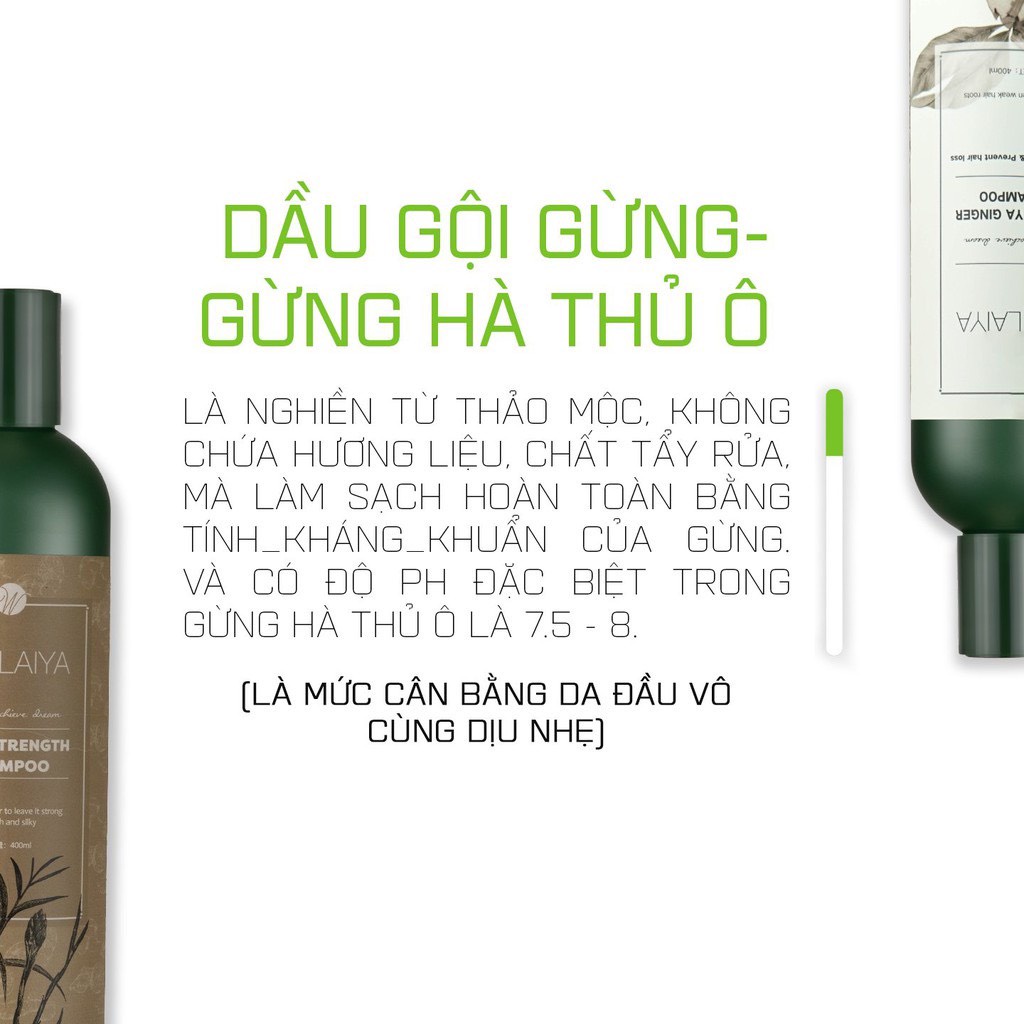 Cặp dầu gội xả gừng weilaiya mini test gội xả hàng chính hãng ngăn rụng tóc kích thích mọc, giảm rụng giúp tóc chắc khỏe