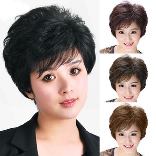 Bộ tóc giả ngắn uốn xoăn nhiều màu thời trang cho nữ