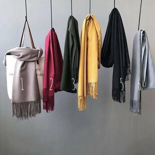 Khăn choàng đông lụa cashmere