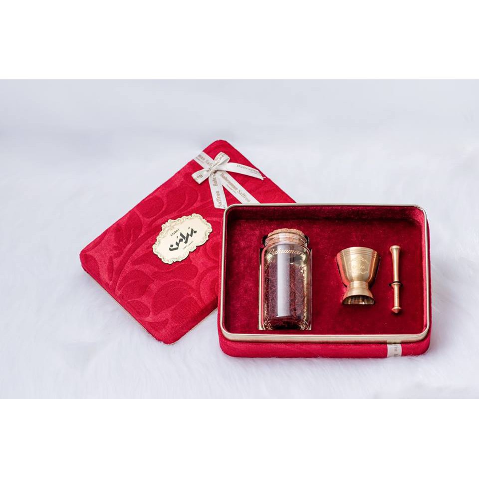 Set quà 6Gram nhụy hoa nghệ tây Bahraman loại Super Negin chính hãng