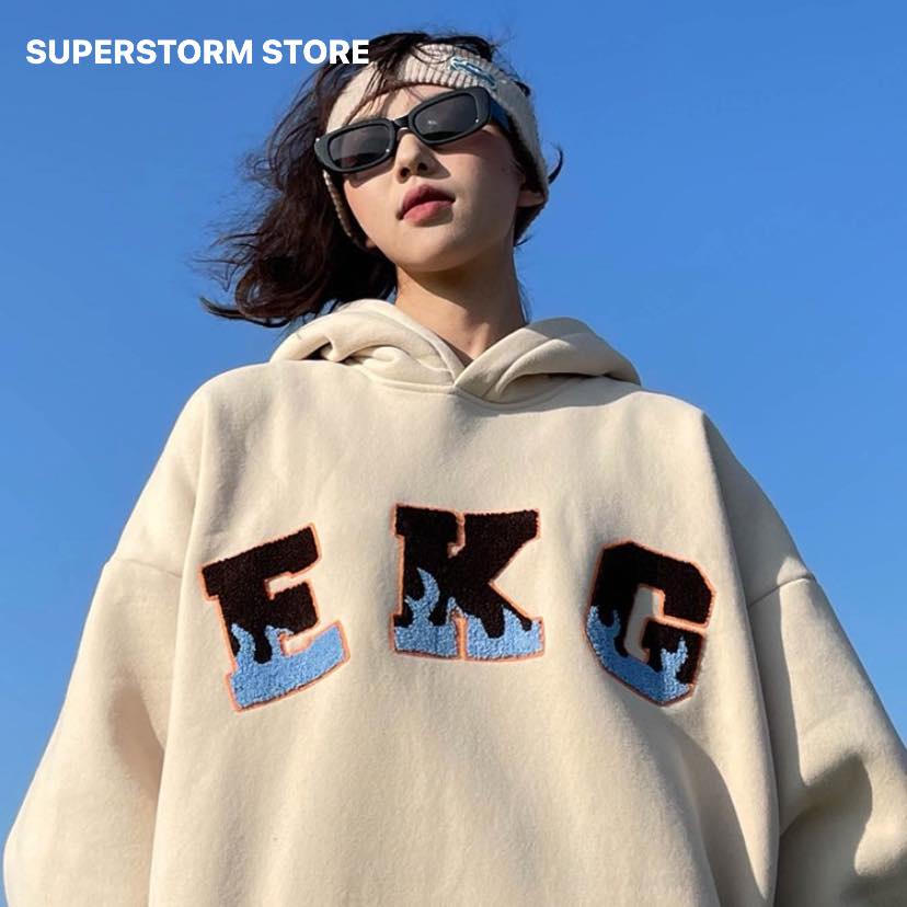 Áo khoác hoodie thêu nam nữ chất nỉ bông siêu xịn