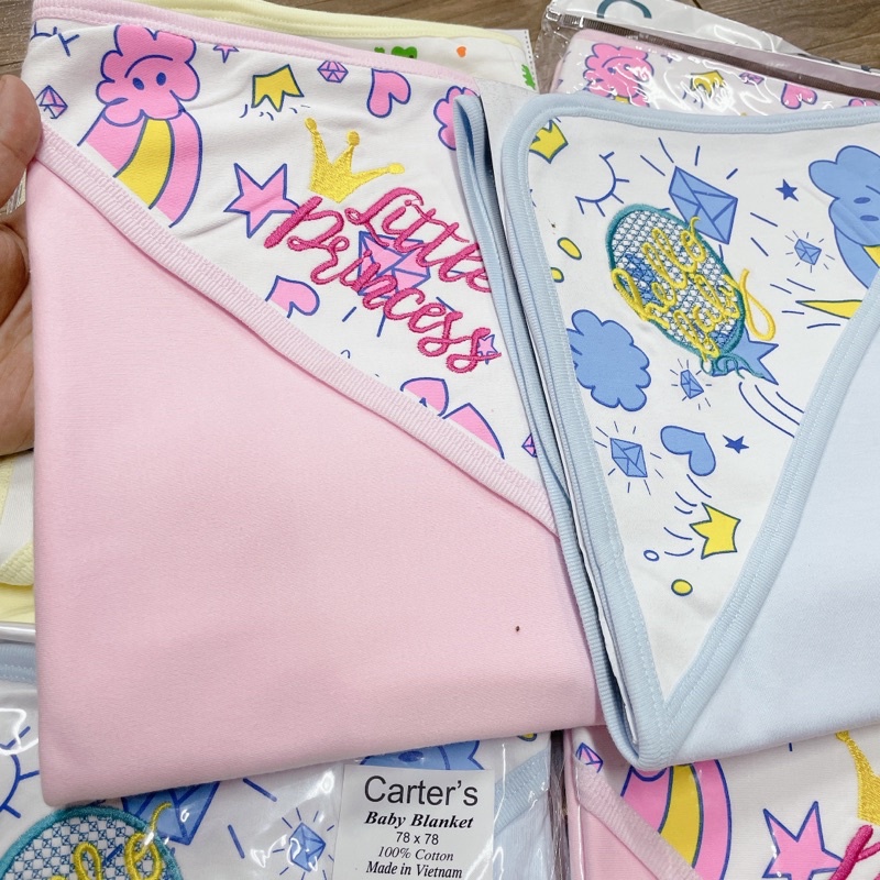 Chăn ủ có mũ cho bé sơ sinh carte’s xuất dư