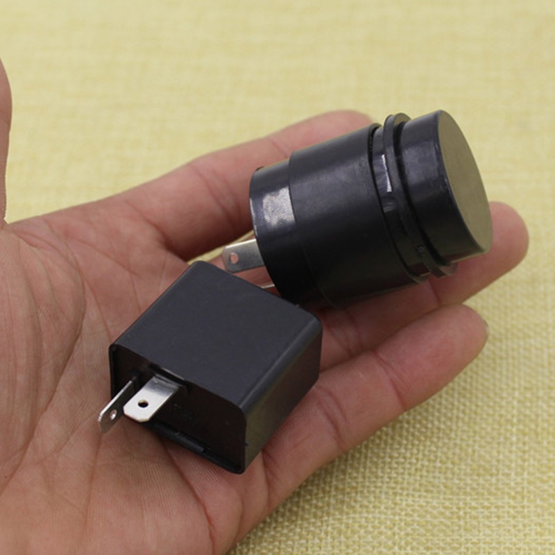 Rơ Le Đèn LED Nhấp Nháy Kèm Còi Báo Rẽ 12V 2 Pin Chuyên Dụng Cho Xe Mô Tô
