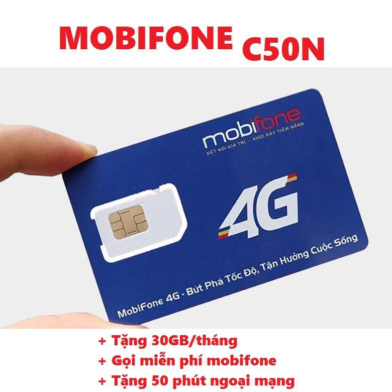 SIM 4G MOBI GÓI C50N CHỈ 50K CÓ NGAY 30GB - VÀO MẠNG VÀ GỌI MIỄN PHÍ SIÊU RỂ SIÊU TRUY CẬP MOBI INTERNET TỐC ĐỘ